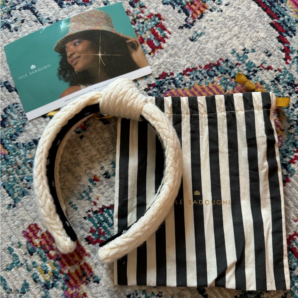 lele sadoughi sweater headband